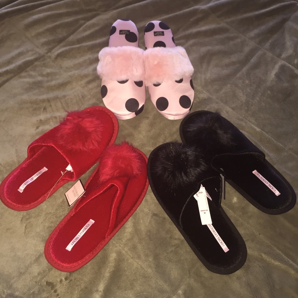 Victoria’s Secret Slippers Bundle of 3